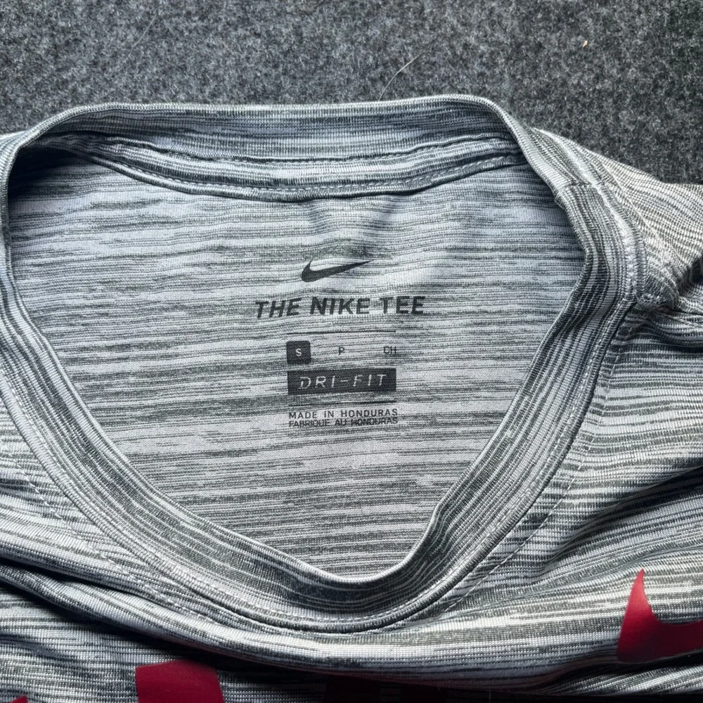 Nike Arkansas Razorbacks Mens Small Grey Dri-FIT Long Sleeve Tee